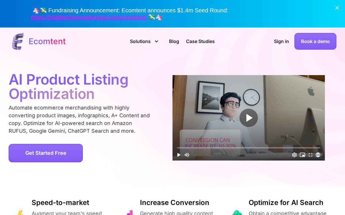 Ecomtent website preview