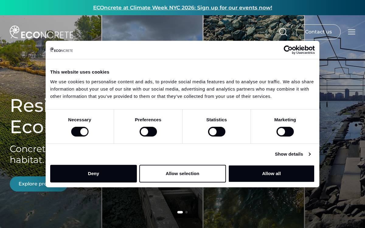 Econcretetech website preview