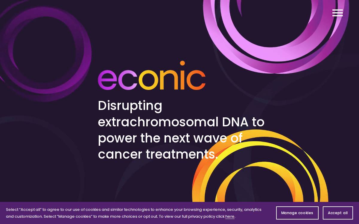 Econic Biosciences website preview