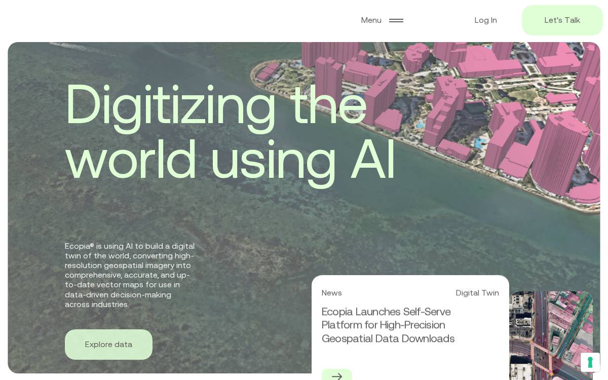 Ecopia Tech Corporation Website website preview