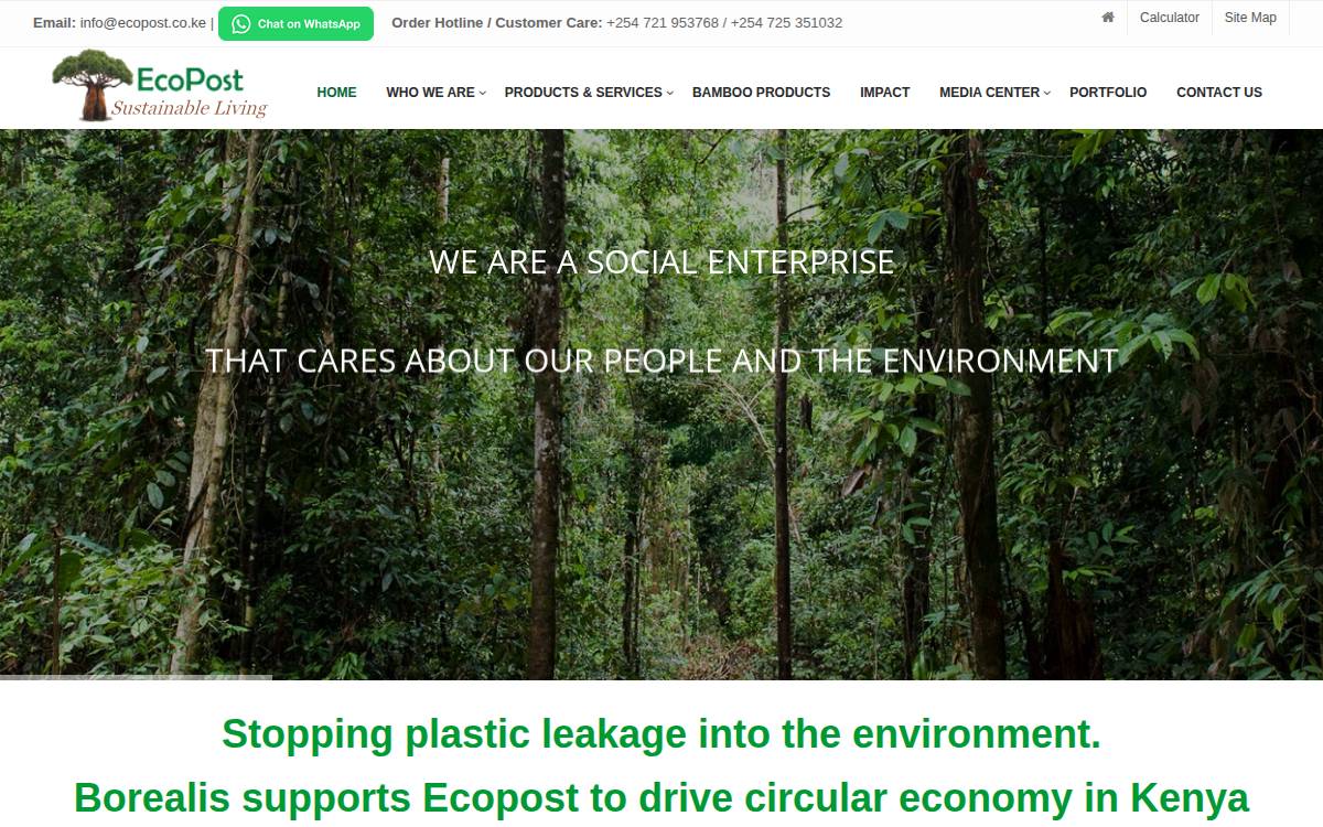ecopost website preview