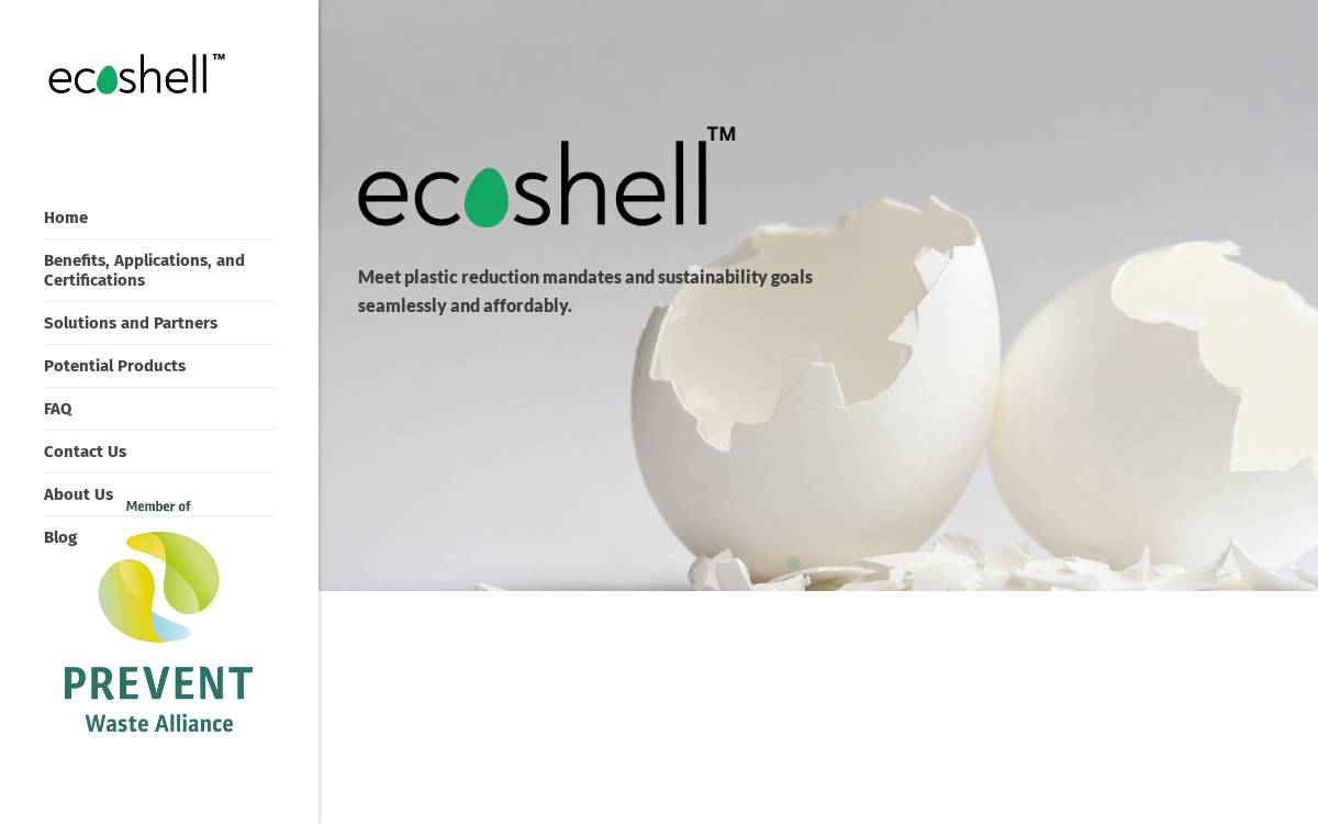 Ecoshell website preview
