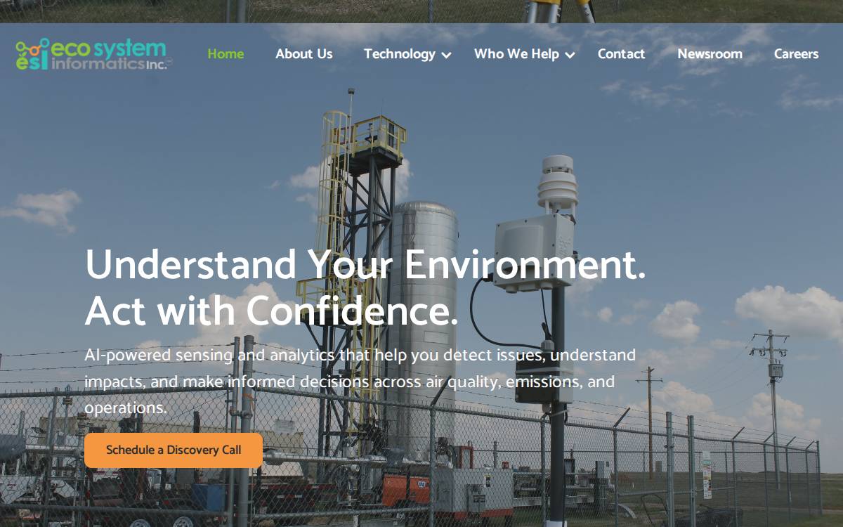 Ecosinfo website preview