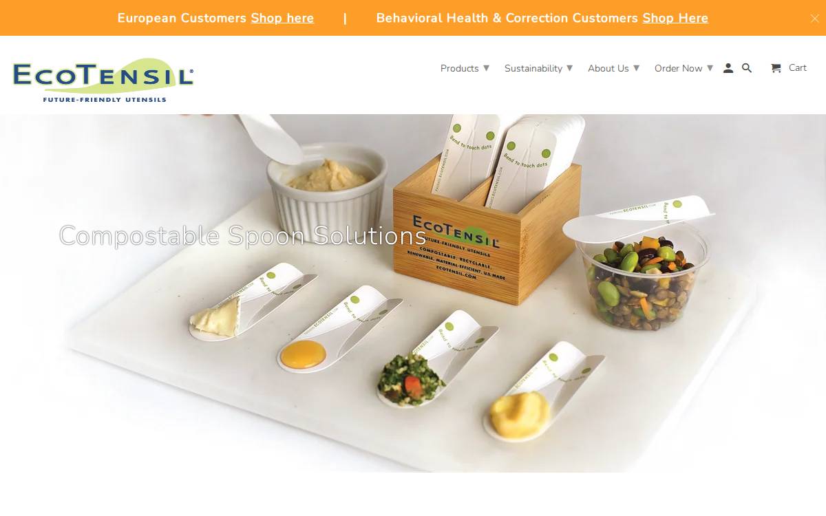 Ecotensil website preview