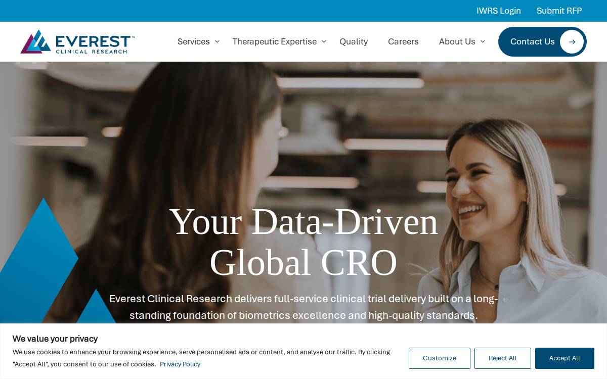Ecrscorp website preview