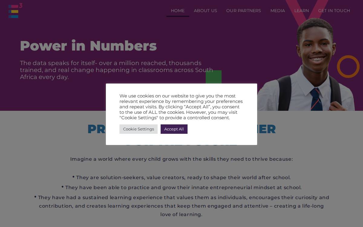 Ecubed Dbe website preview