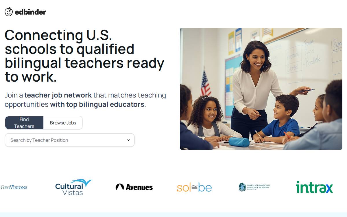 Edbinder website preview