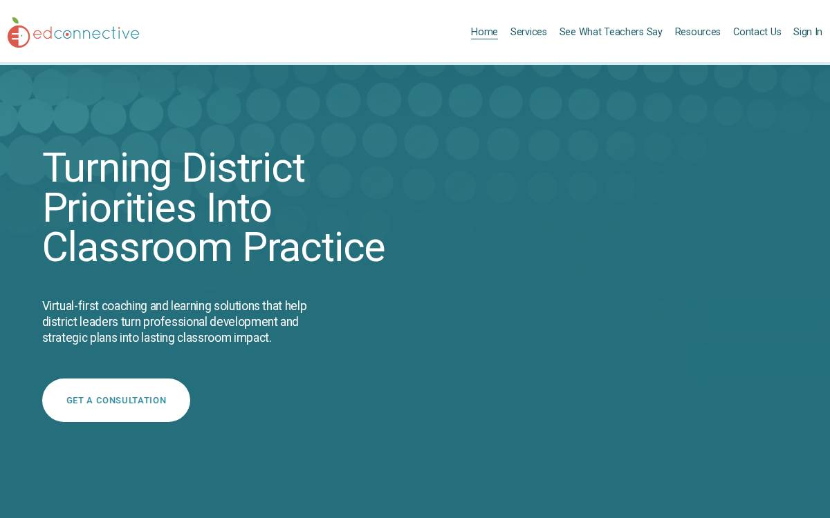 EdConnective website preview
