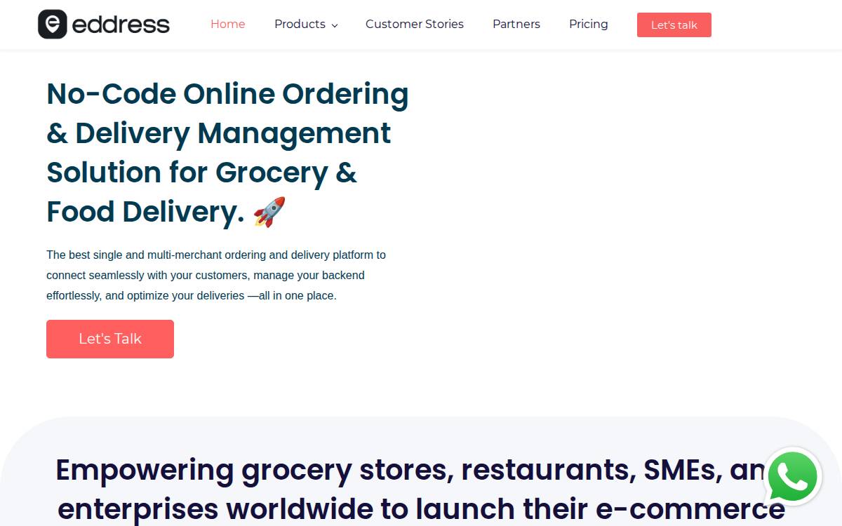 Eddress website preview
