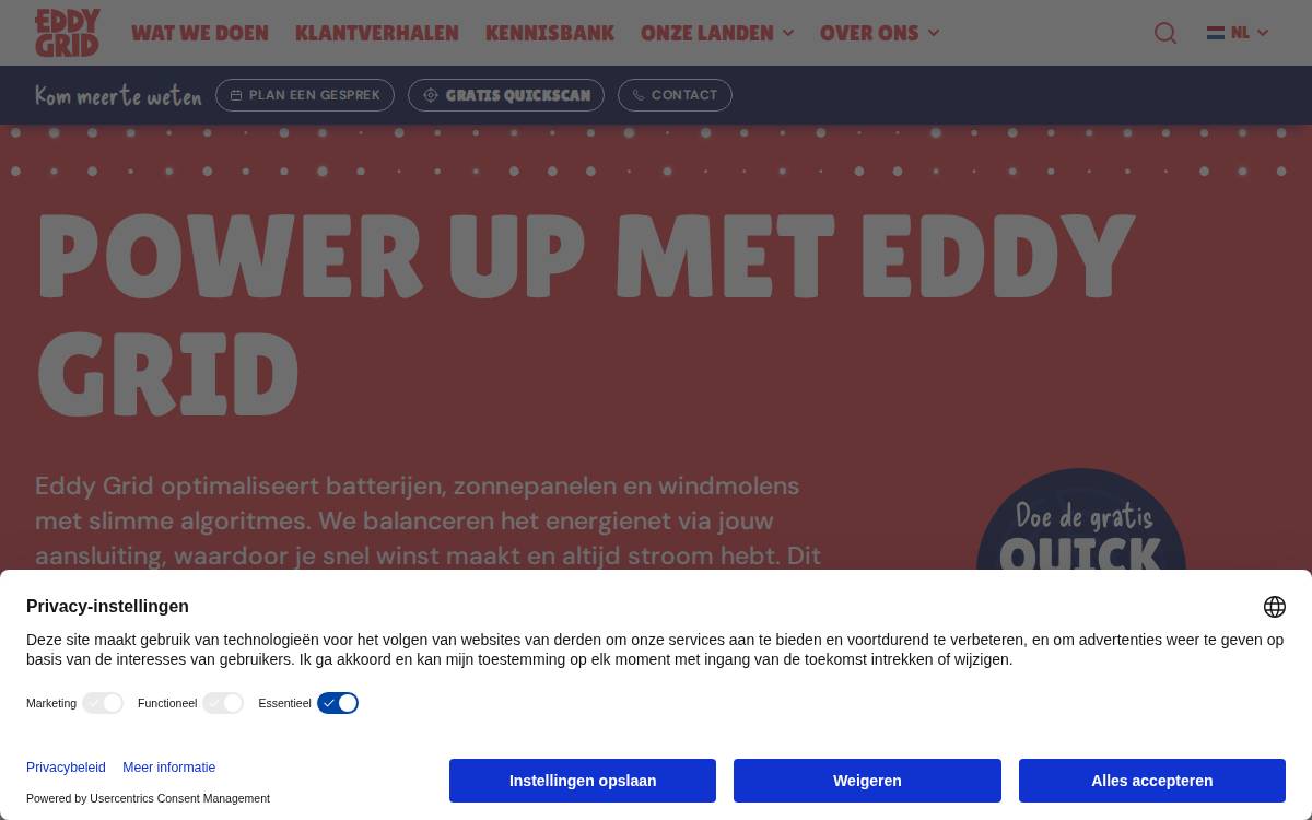 Eddy Grid website preview