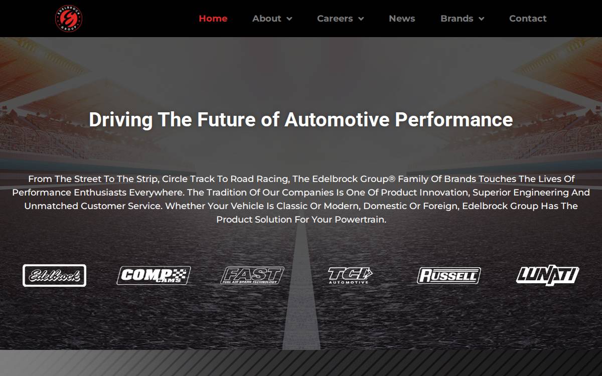 Edelbrock Group website preview