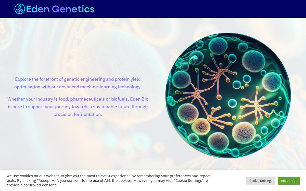 Eden Bio website preview