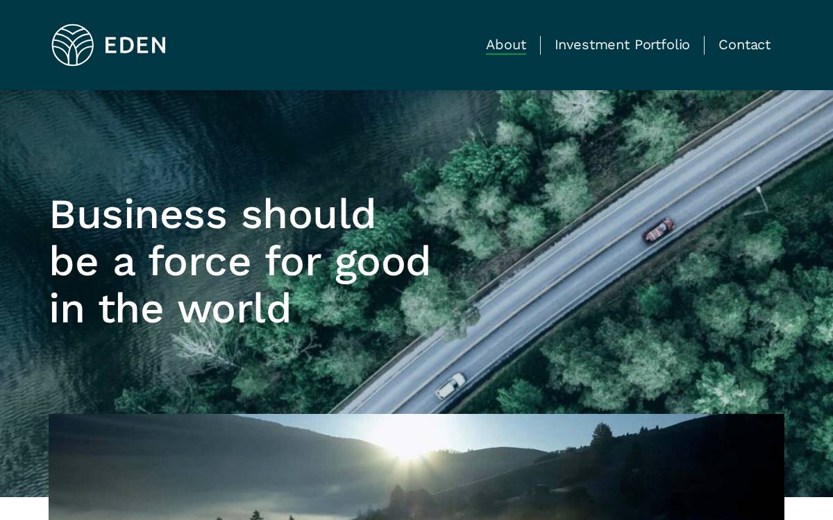 Eden Impact website preview