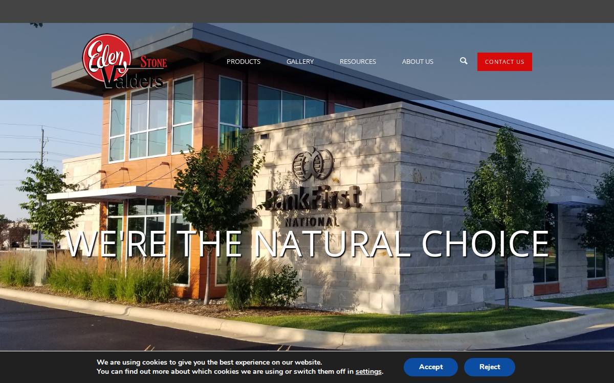 Eden-Valders Stone website preview
