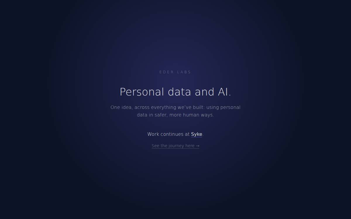 Eder Labs website preview