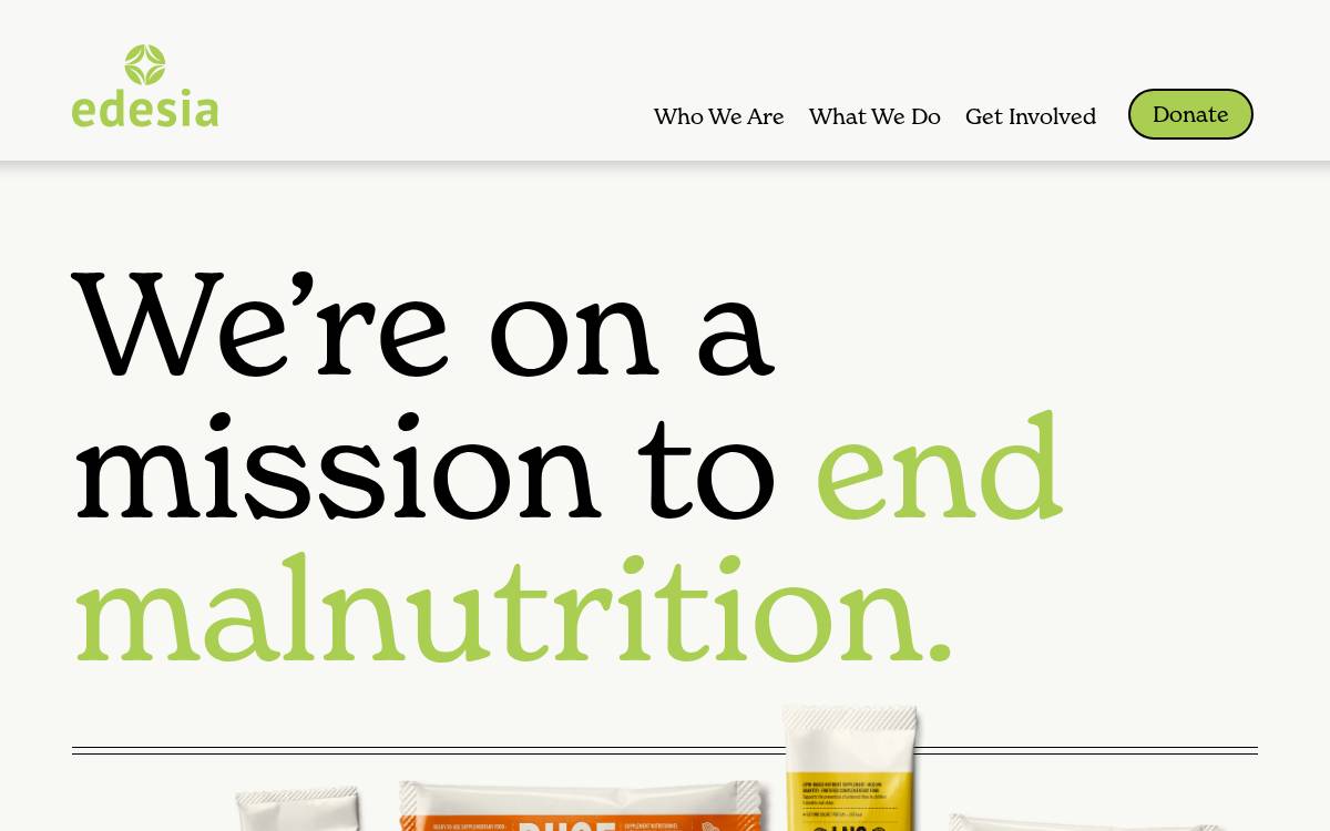 Edesianutrition website preview