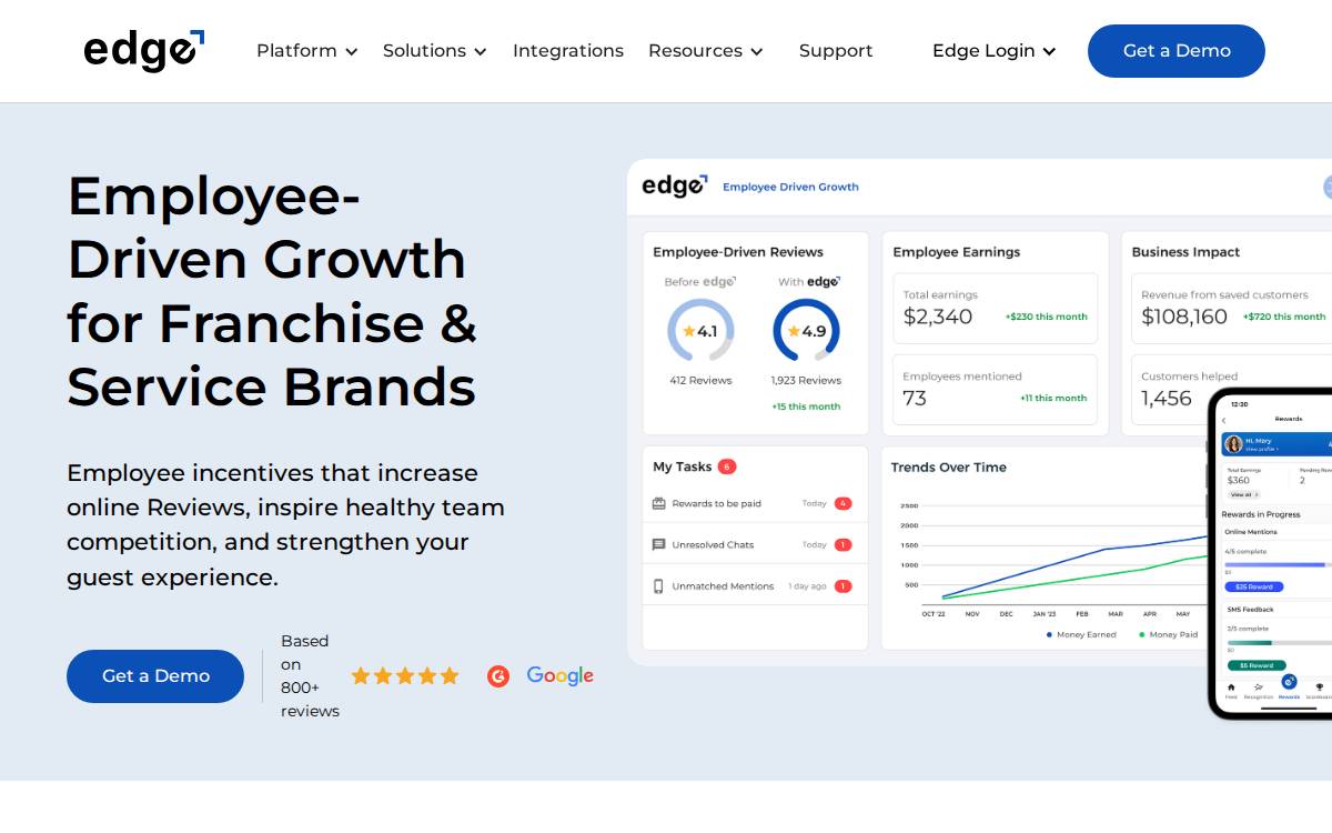 Edge website preview