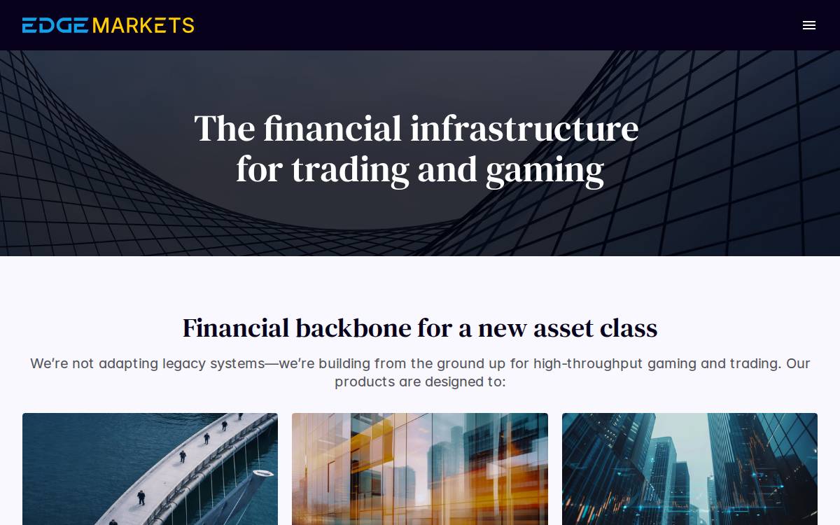 Edge Markets website preview