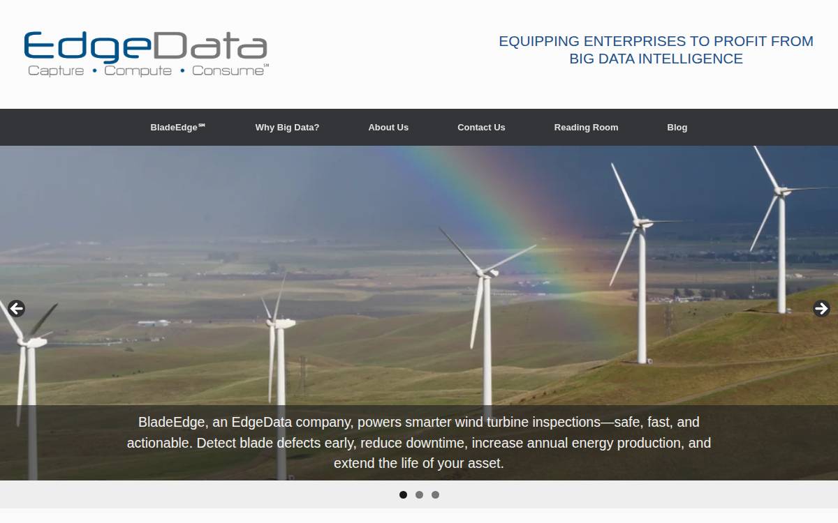 EdgeData website preview