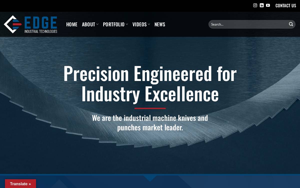 Edgeindtech website preview