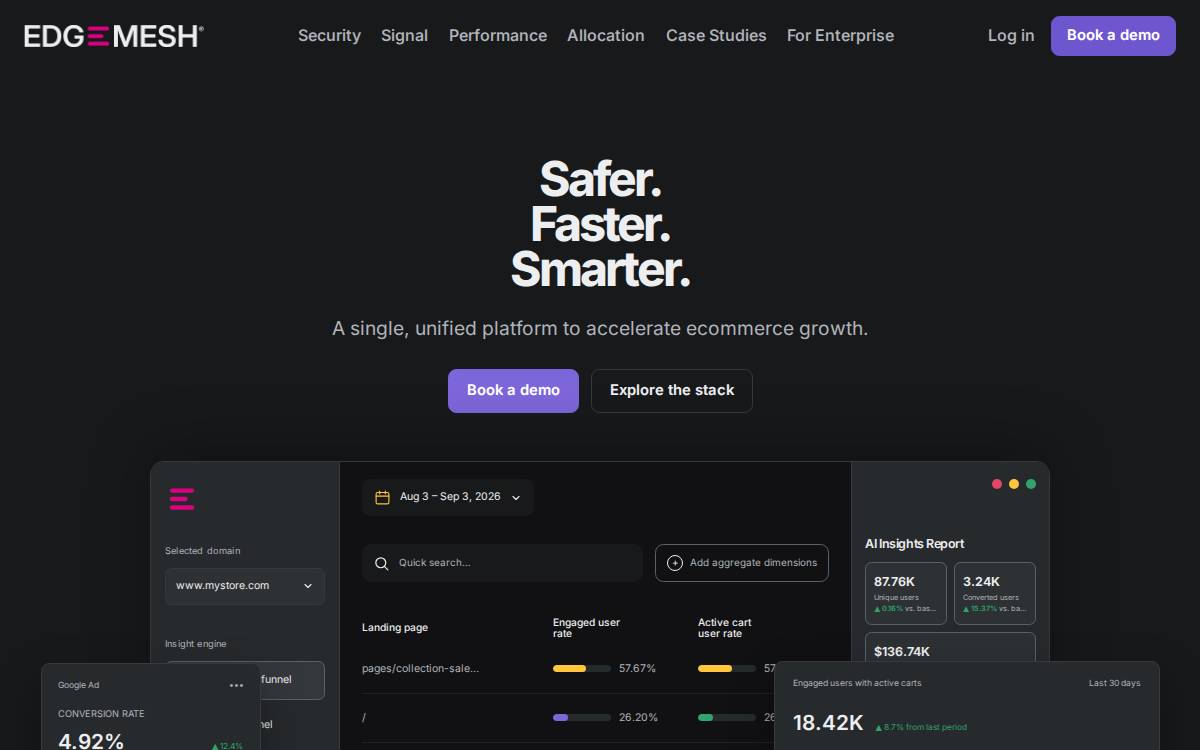 Edgemesh website preview