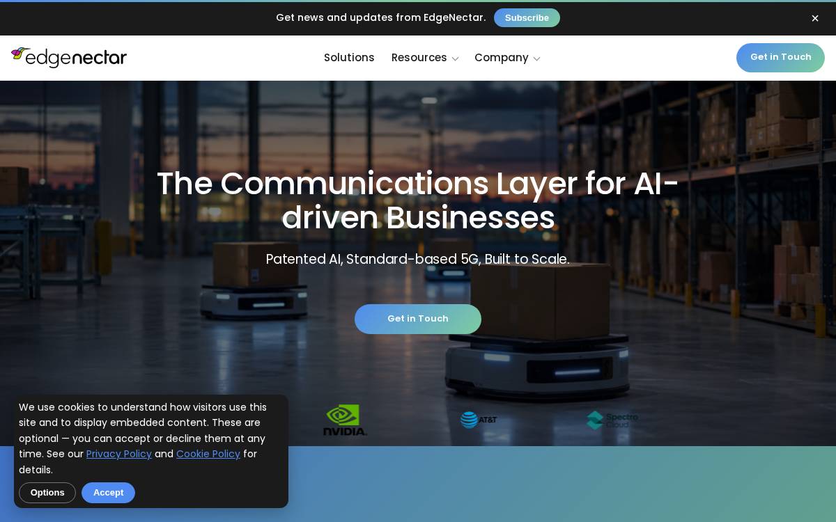 EdgeNectar website preview