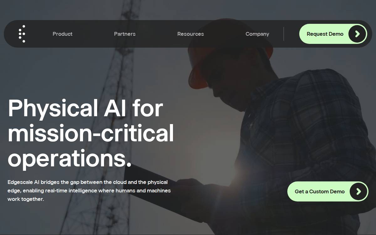 Edgescale AI website preview