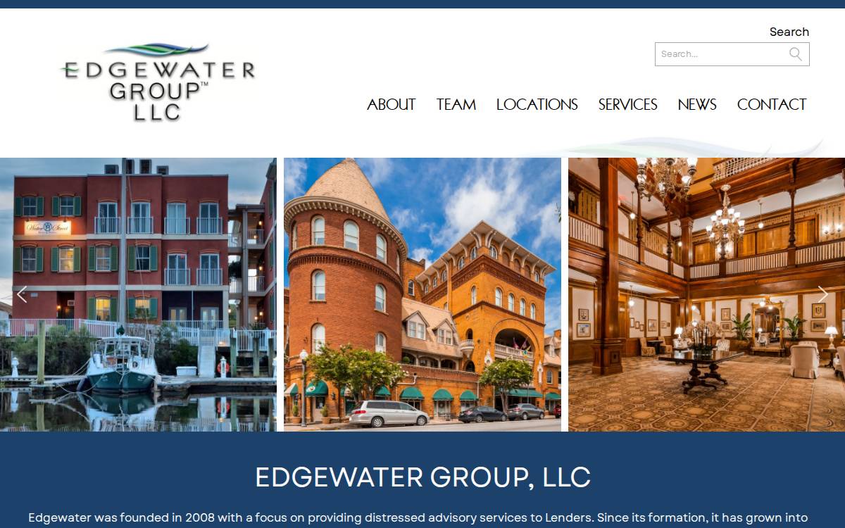 Edgewater Group website preview