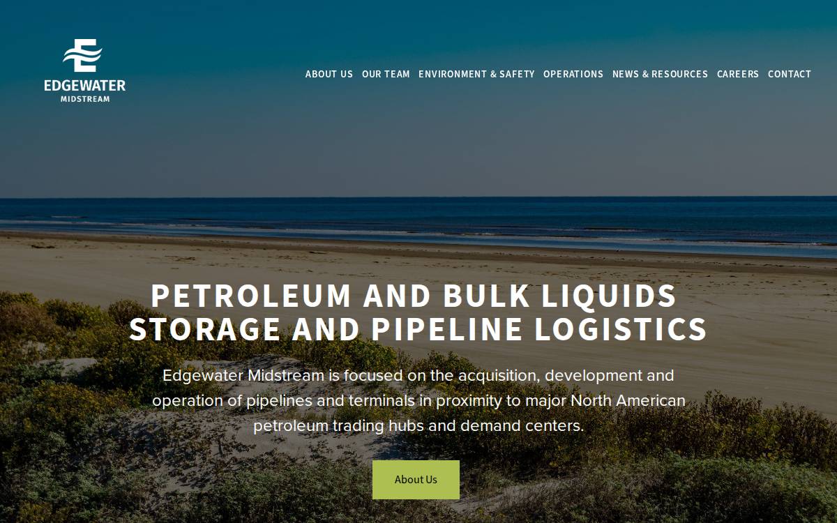 Edgewatermidstream website preview