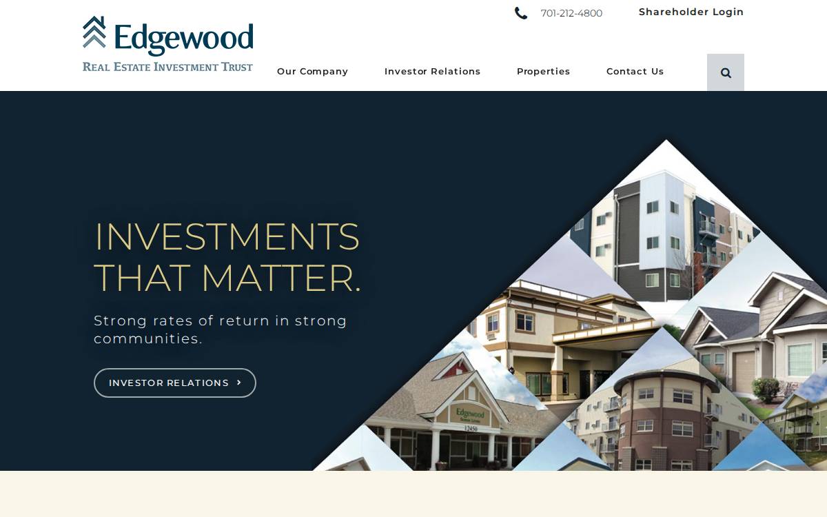 Edgewoodreit website preview