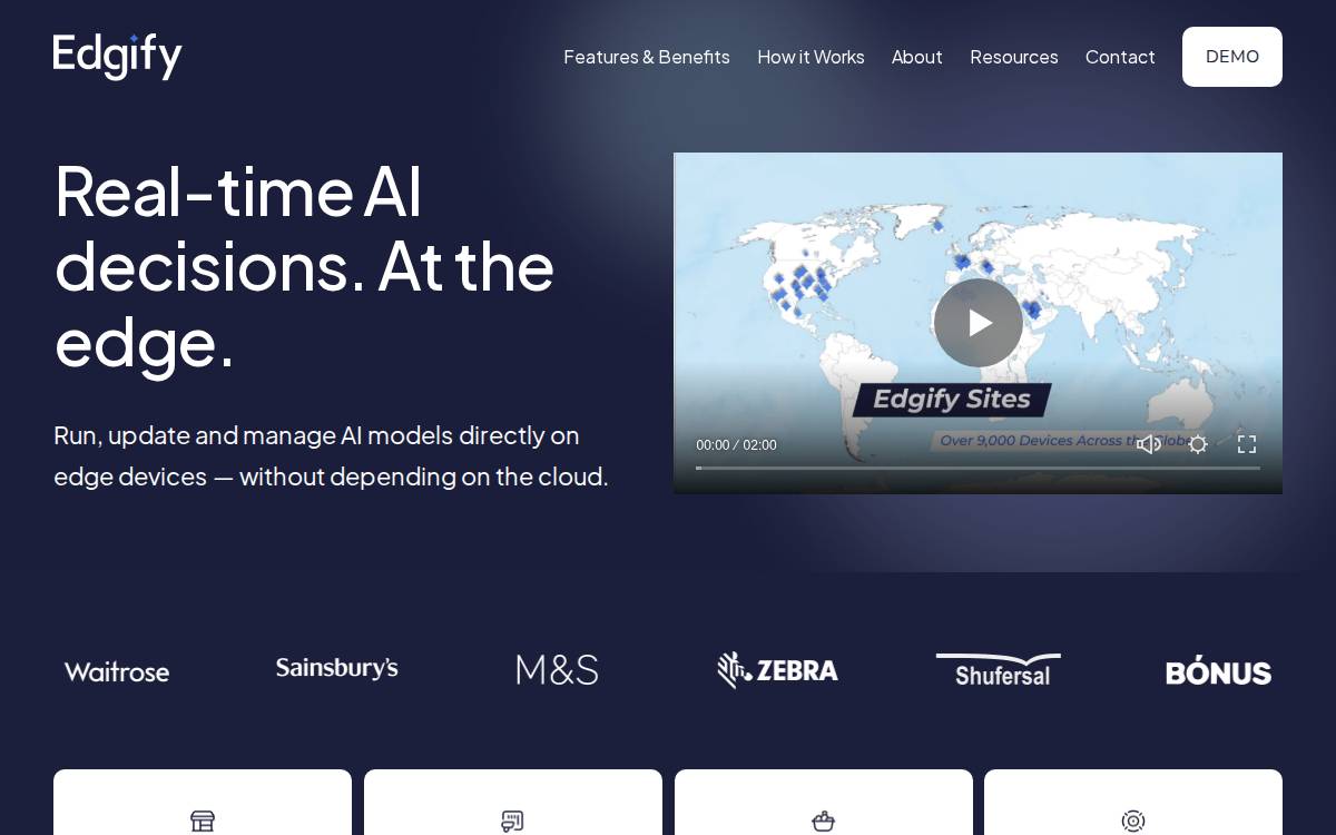 Edgify website preview