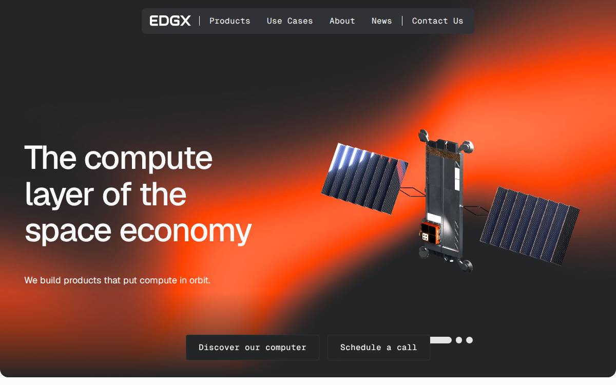 EDGX website preview