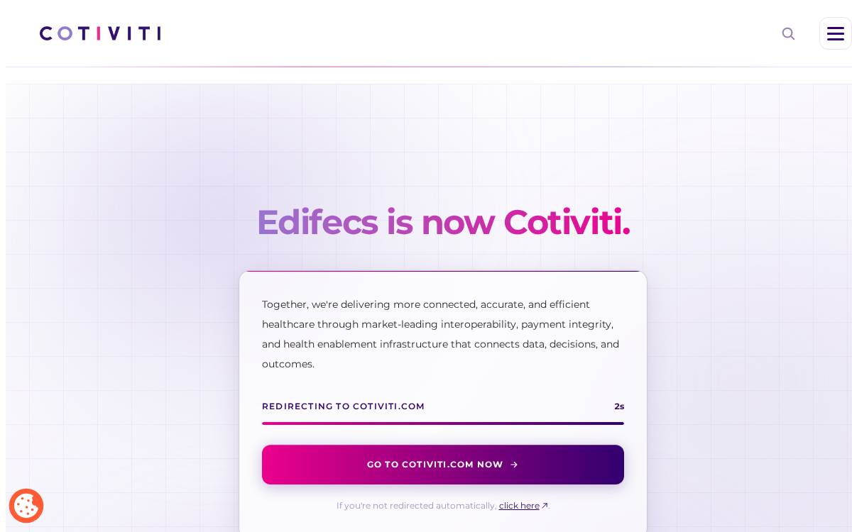 Edifecs website preview