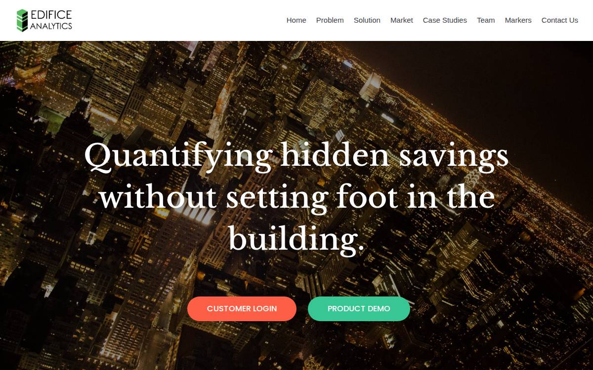 Edifice Analytics website preview