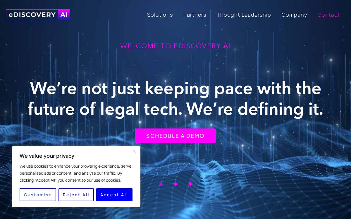 eDiscovery AI website preview