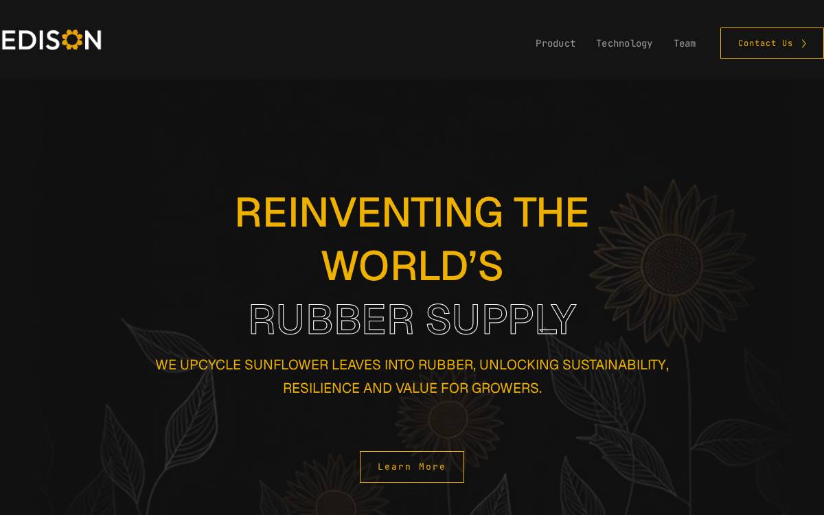 Edison Agrosciences website preview