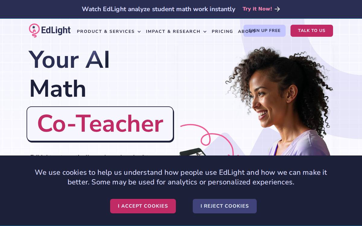 Edlight website preview