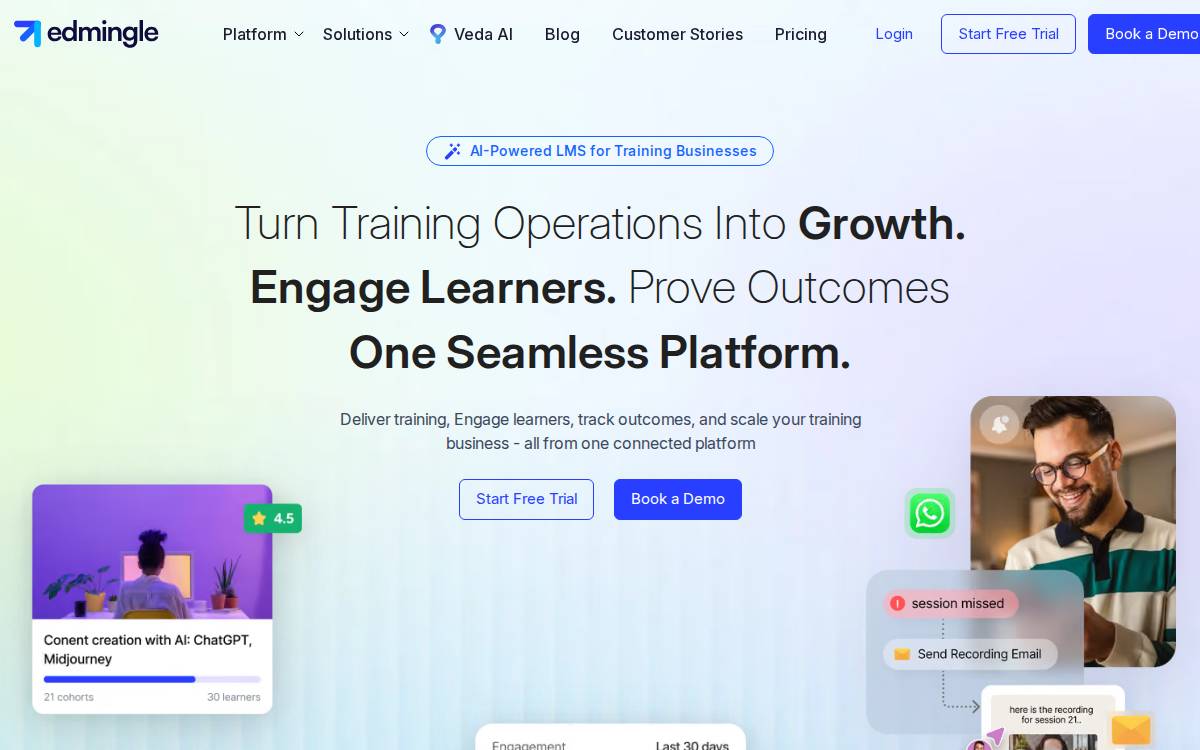 Edmingle website preview