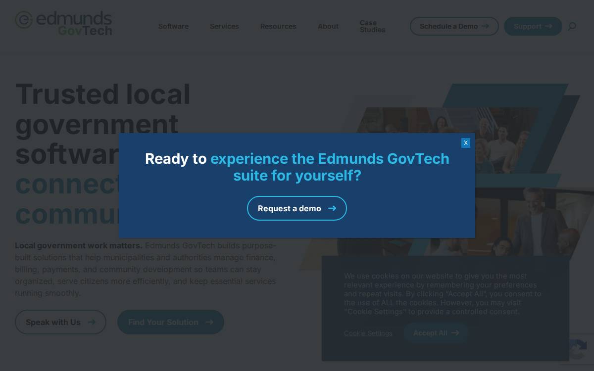 Edmunds GovTech website preview