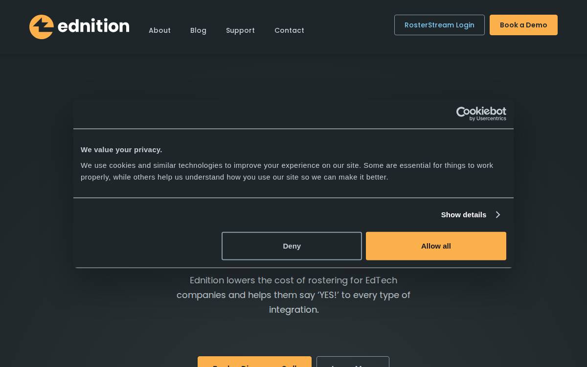 Ednition website preview