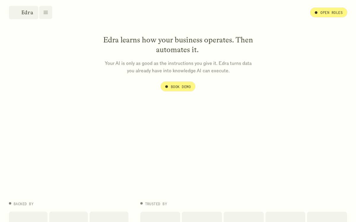 Edra website preview