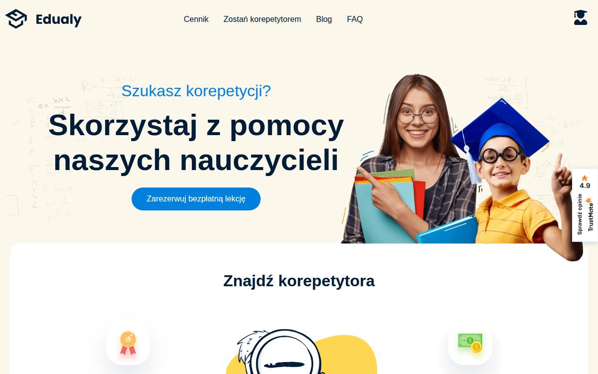 Edualy website preview