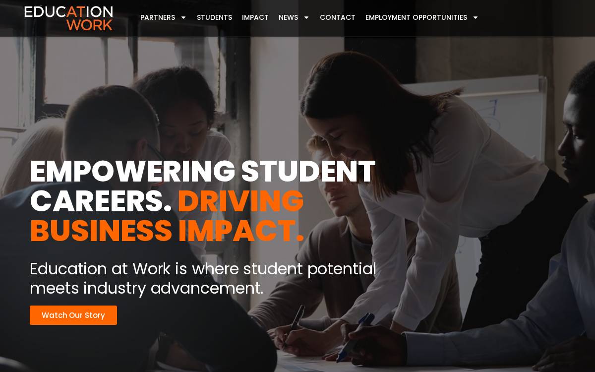 Education at Work website preview