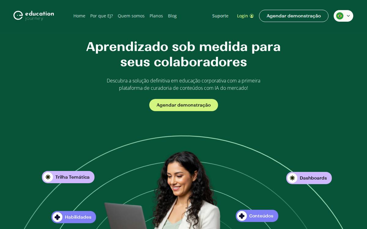 Education Journey website preview