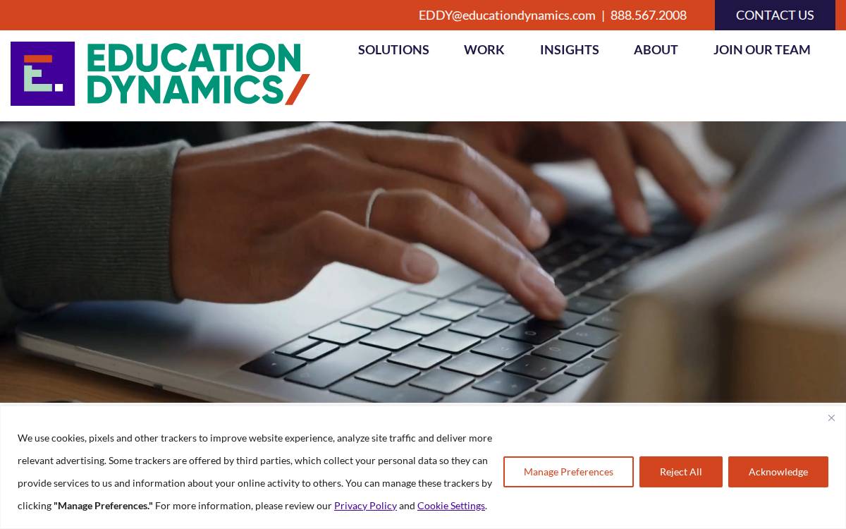 Education Dynamics website preview