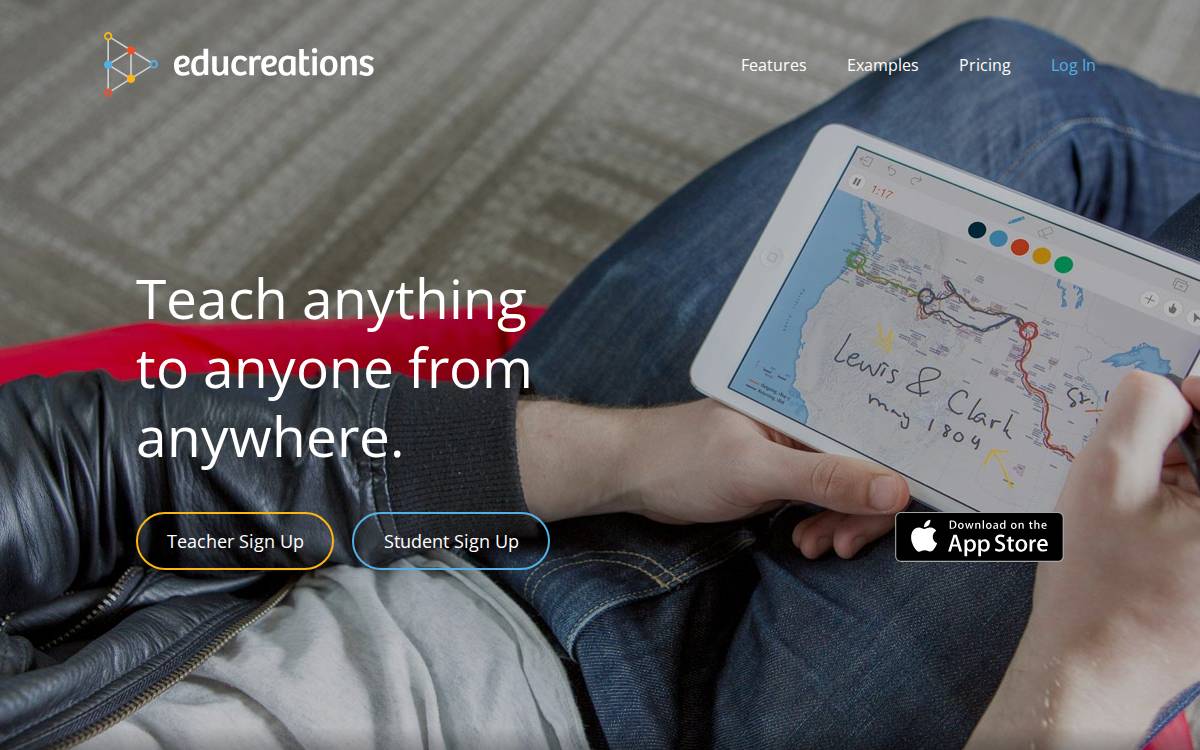 Educreations website preview