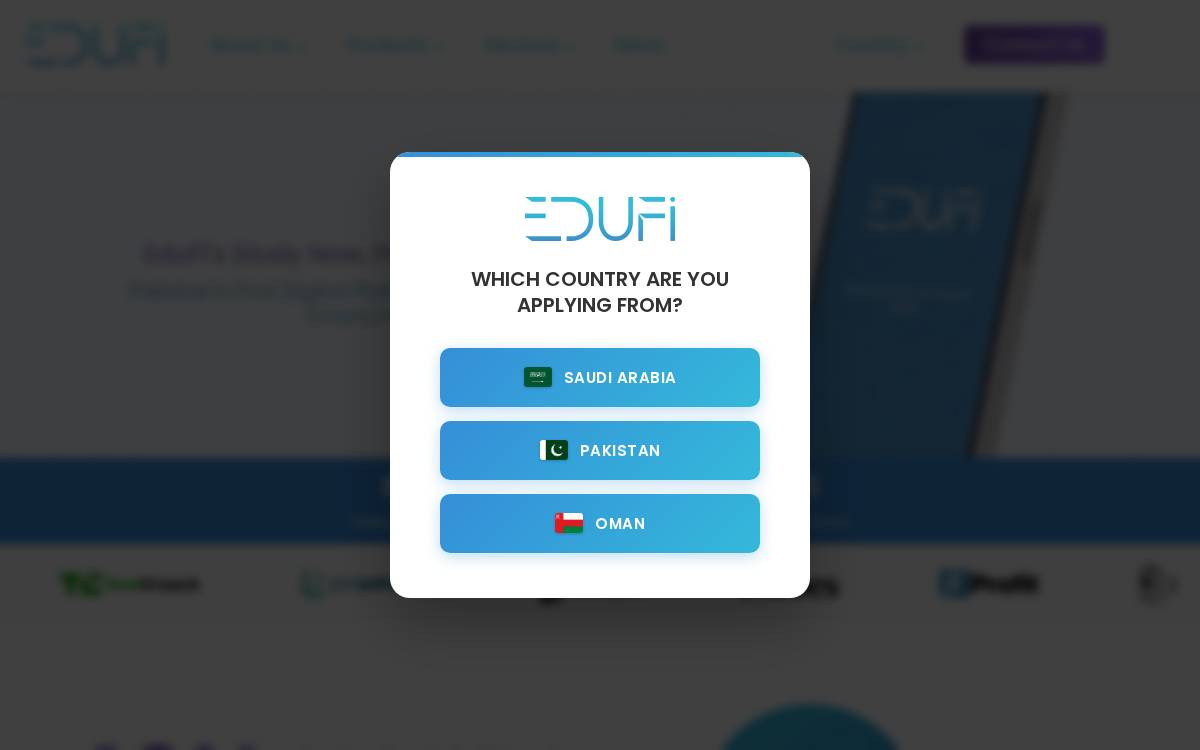 Edufi website preview