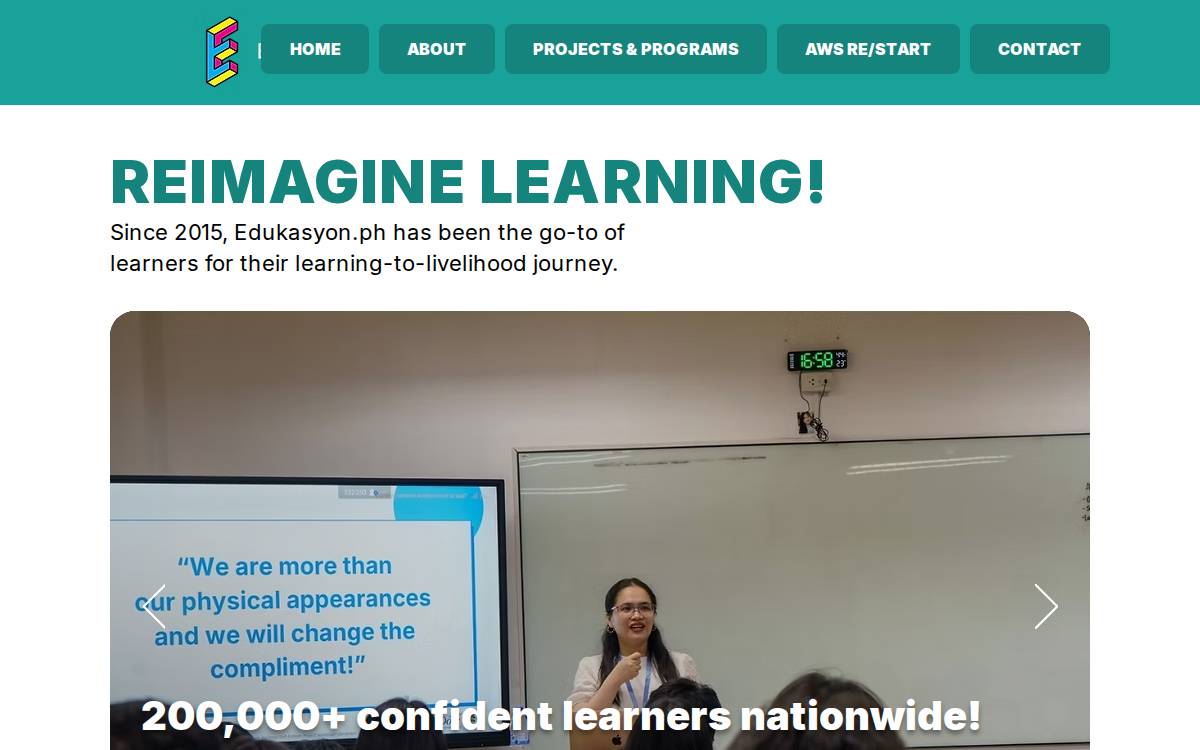 Edukasyon website preview