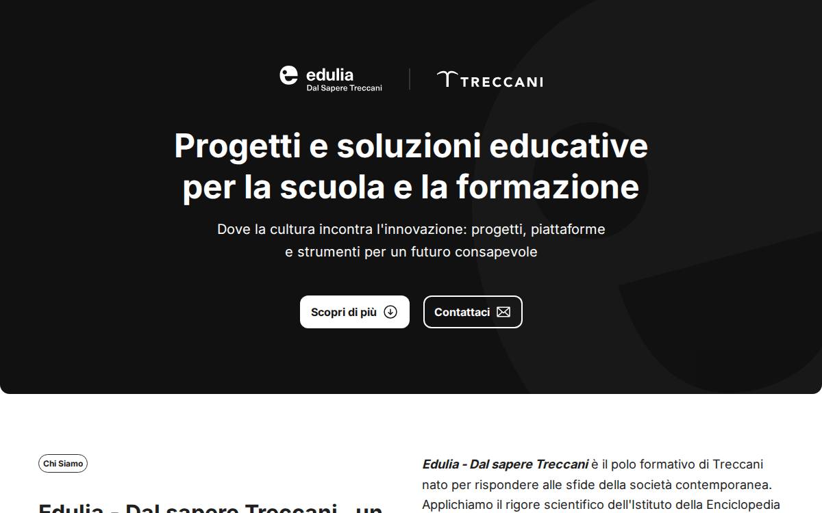 Edulia website preview