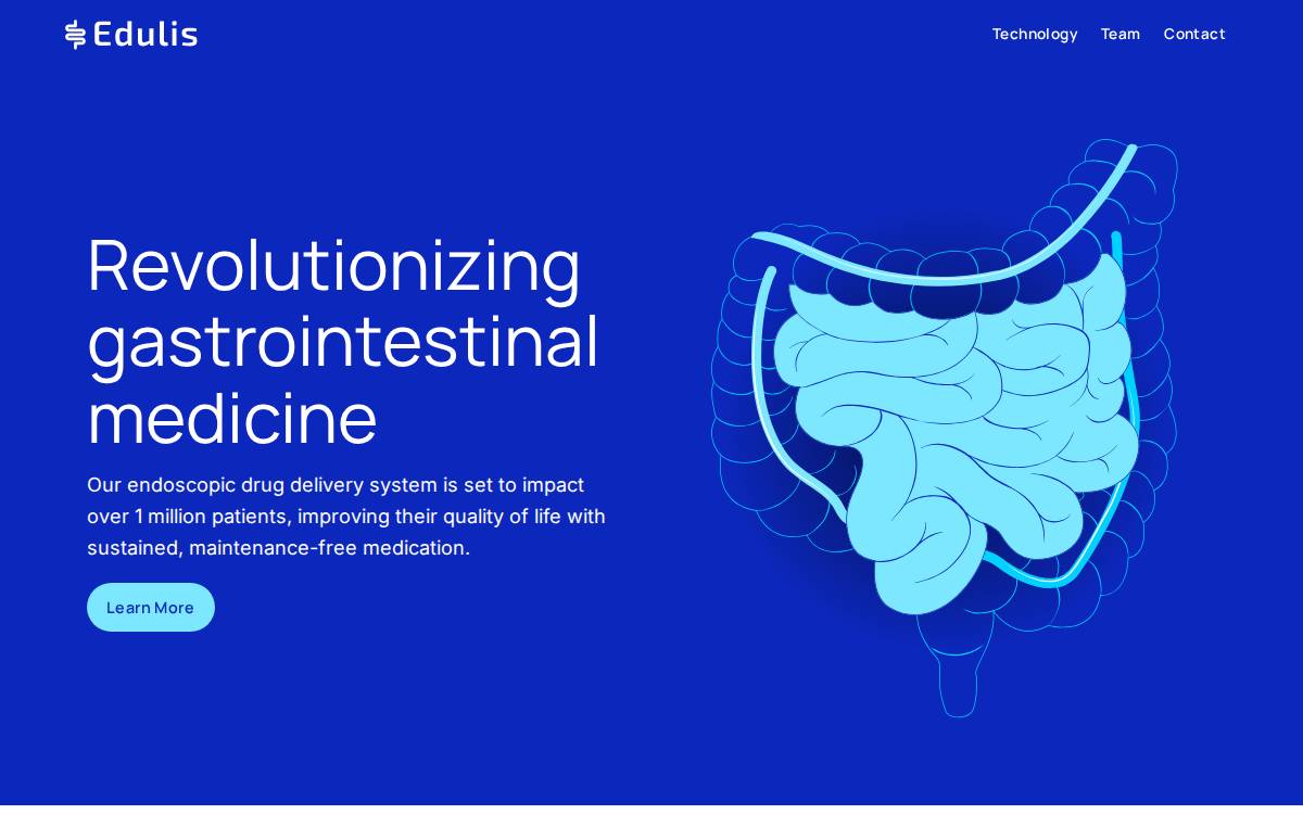 Edulis Therapeutics website preview